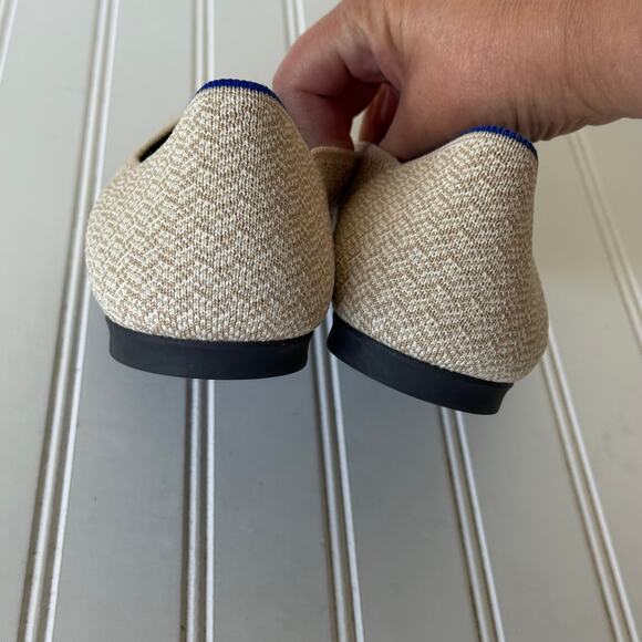 Rothy’s Size 10.5 Cream Black pointer tuxedo size 10.5 shoes. - Picture 10 of 13